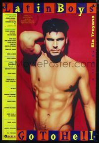 5m548 LATIN BOYS GO TO HELL 1sh '97 Ela Troyano directed, image of nude latin man!