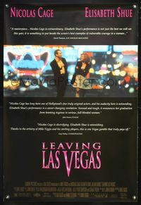 5m552 LEAVING LAS VEGAS reviews 1sh '95 Nicolas Cage & Elizabeth Shue walk the strip!