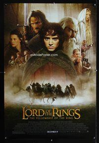 5m562 LORD OF THE RINGS: THE FELLOWSHIP OF THE RING advance full cast 1sh '01 J.R.R. Tolkien