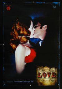 5m601 MOULIN ROUGE teaser style D 1sh '01 sexy Nicole Kidman, Ewan McGregor, story is about love!