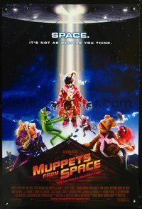 5m607 MUPPETS FROM SPACE DS 1sh '99 sci-fi Gonzo, Kermit, Miss Piggy, Fozzie Bear & Animal!