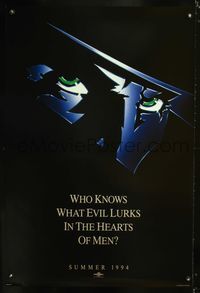 5m687 SHADOW teaser 1sh '94 Alec Baldwin knows what evil lurks in the hearts of men!