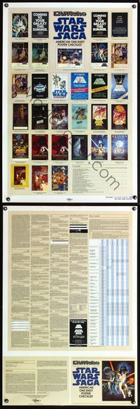 5m729 STAR WARS CHECKLIST Kilian 1sh '85 images & descriptions w/price guide!