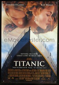 5m755 TITANIC DS int'l style A 1sh '97 Leonardo DiCaprio, Kate Winslet, James Cameron