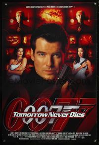 5m038 TOMORROW NEVER DIES DS signed 1sh '97 by Pierce Brosnan as James Bond 007!