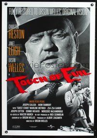 5m762 TOUCH OF EVIL 1sh R98 huge image of Orson Welles, Charlton Heston, Janet Leigh!