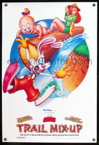 5m765 TRAIL MIX-UP DS 1sh '93 cartoon art Roger Rabbit, Baby Herman & sexy Jessica as park ranger!
