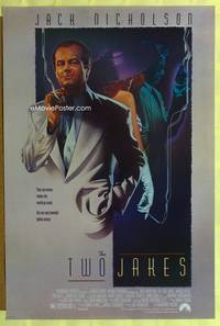 5m770 TWO JAKES 1sh '90 really cool art of smoking Jack Nicholson by Rodriguez!