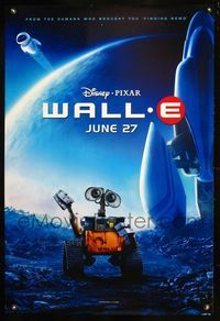 5m779 WALL-E DS teaser 1sh '08 Walt Disney, Pixar CG, robots, Best Animated Film!