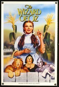 5m794 WIZARD OF OZ video 1sh R92 Victor Fleming, Judy Garland all-time classic!