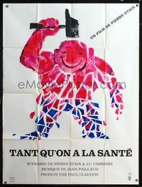 5n349 AS LONG AS YOU'RE HEALTHY French 1p '66 Pierre Etaix's Tant qu'on a la sante, cool art!