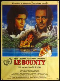 5n365 BOUNTY French 1p '84 Mel Gibson, Anthony Hopkins, Laurence Olivier, Mutiny on the Bounty!