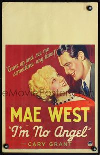 5n037 I'M NO ANGEL WC '33 Mae West tells Cary Grant to come up and see her sometime - any time!