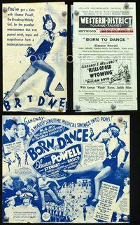 5o255 BORN TO DANCE Australian herald '36 full-length Eleanor Powell in sexiest band uniform!