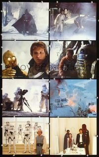 5o395 EMPIRE STRIKES BACK 8 color 8x10s '80 George Lucas classic, Darth Vader, Harrison Ford