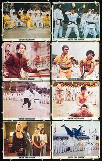 5o397 ENTER THE DRAGON 8 8x10 mini LCs '73 Bruce Lee classic, the movie that made him a legend!