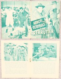 5o303 BUCK PRIVATES Danish program '49 great images of Bud Abbott & Lou Costello in uniform!