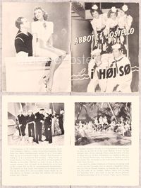 5o314 IN THE NAVY Danish program '48 Bud Abbott & Lou Costello as sailors & the Andrews Sisters!