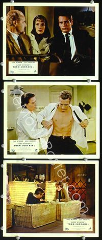 5o492 TORN CURTAIN 3 English FOH LCs '66 Paul Newman, Julie Andrews, Alfred Hitchcock