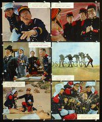 5o458 CARRY ON IN THE LEGION 6 color English/Italian 8x10s '67 Phil Silvers, Follow that Camel!