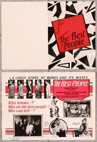 5o043 BEST PEOPLE herald '25 Warner Baxter in a lively story of money and its mates!