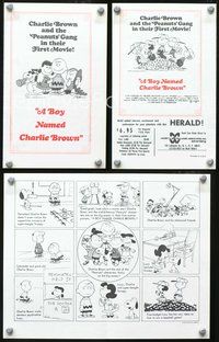 5o050 BOY NAMED CHARLIE BROWN herald '70 artwork of Snoopy & the Peanuts by Charles M. Schulz!