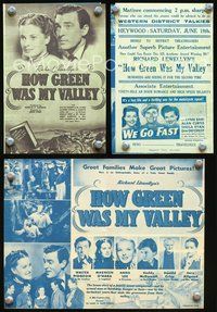 5o117 HOW GREEN WAS MY VALLEY Aust herald '41 John Ford, Pidgeon, Maureen O'Hara, Best Picture 1941!