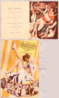 5o162 OUR MODERN MAIDENS herald '29 sexy flapper girl Joan Crawford, Douglas Fairbanks Jr.