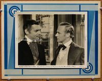 5o001 GONE WITH THE WIND 8x10 still w/background '39 c/u of Clark Gable glaring at Leslie Howard!