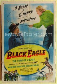 5p087 BLACK EAGLE 1sh '48 based on The Passing of Black Eagle by O. Henry!