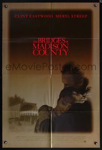 5p113 BRIDGES OF MADISON COUNTY DS Advance 1sh '95 Eastwood directs & stars w/Meryl Streep!