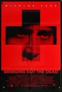 5p120 BRINGING OUT THE DEAD DS Adv 1sh '99 paramedic Nicolas Cage, Arquette, Martin Scorsese!
