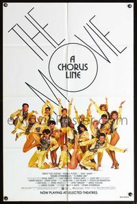 5p180 CHORUS LINE 1sh '85 photo of Michael Douglas & Broadway chorus group by Patrick Demarchelier!