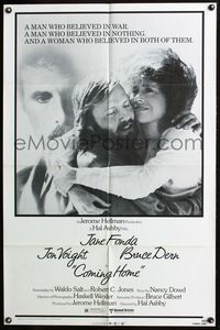 5p217 COMING HOME 1sh '78 Jane Fonda, Jon Voight, Bruce Dern, Hal Ashby