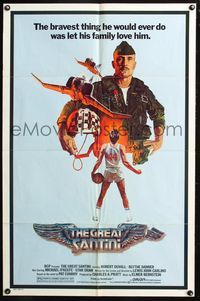 5p382 GREAT SANTINI 1sh '79 the bravest thing Robert Duvall would do was let his family love him!