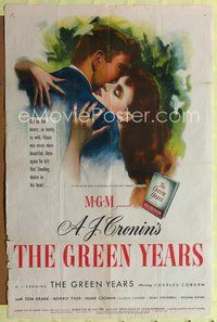 5p387 GREEN YEARS 1sh '46 Charles Coburn, Tom Drake, from A.J. Cronin novel!