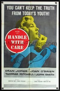 5p406 HANDLE WITH CARE 1sh '58 you can't keep the truth from today's youth!