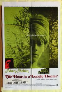 5p422 HEART IS A LONELY HUNTER 1sh '68 Alan Arkin in a sensitive story of innocence lost!