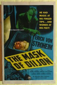 5p603 MASK OF DIIJON 1sh '46 Erich Von Stroheim had magic at his finger tips, women at his feet!