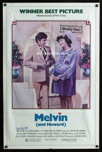 5p607 MELVIN & HOWARD signed 1sh '80 by Paul Le Mat, Mary Steenburgen, Jonathan Demme directed!