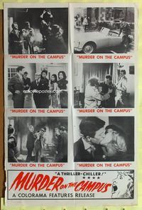 5p632 MURDER ON THE CAMPUS 1sh '62 Michael Winner directed, Terence Longdon, Donald Gray