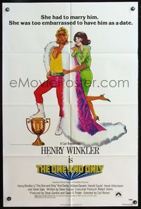 5p671 ONE & ONLY 1sh '78 Kim Darby was too embarrassed to have wrestler Henry Winkler as a date!