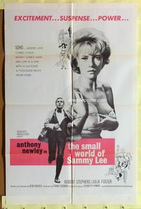 5p780 SMALL WORLD OF SAMMY LEE 1sh '63 Ken Hughes directed, Anthony Newley, sexy Julia Foster!