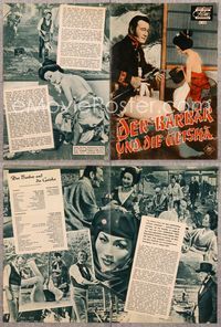 5t019 BARBARIAN & THE GEISHA German program '58 John Huston, John Wayne & Eiko Ando!