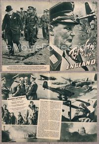 5t021 BLITZ ON BRITAIN German program '60 cool scenes from World War II, shows Churchill & bombers!