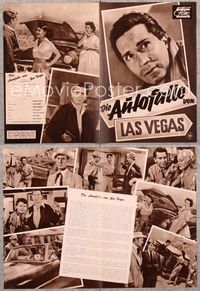 5t037 HIGHWAY DRAGNET German program '54 Richard Conte, Las Vegas manhunt for thrill-killer!