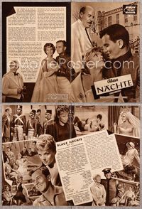 5t042 MARDI GRAS German program '58 different images of Pat Boone & pretty Christine Carere!