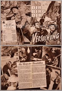 5t043 MOUNTAIN German program '56 different images of Spencer Tracy & Robert Wagner climbing!