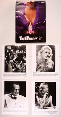 5t159 DEATH BECOMES HER presskit '92 Meryl Streep, Bruce Willis, Goldie Hawn, Isabella Rossellini