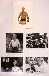 5t161 DOC SAVAGE presskit '75 Ron Ely is The Man of Bronze, written by George Pal!